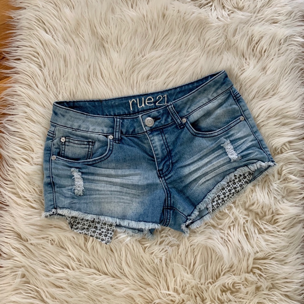 Rue21 Distressed Jean Shorts